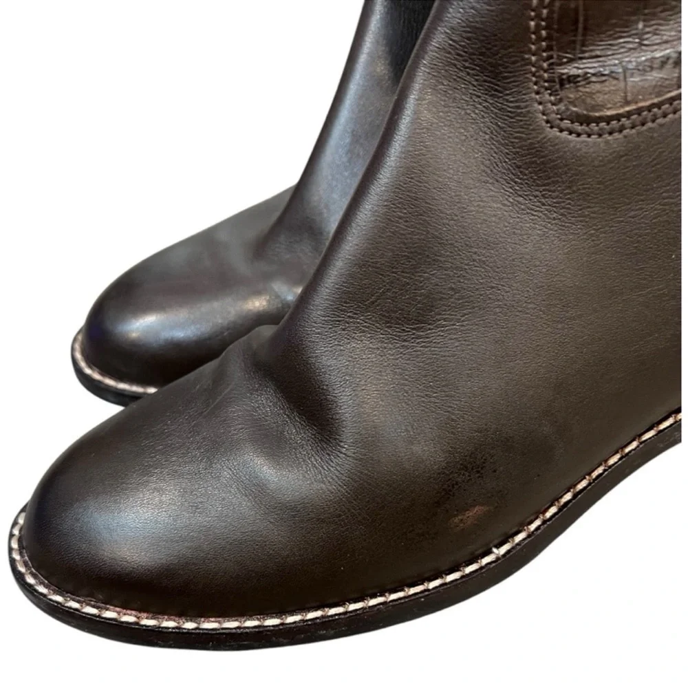 Cole Haan Nike Air crocodile embossed tall riding boots